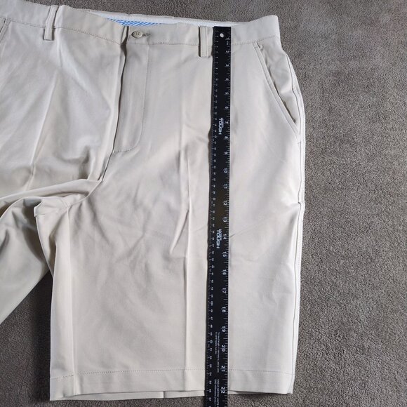 FootJoy Golf Shorts Mens 40 Khaki  9" Performance Stretch Flat Front - Picture 4 of 11